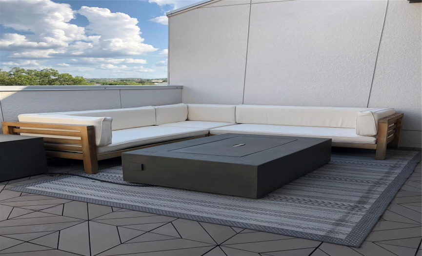 Example of Rooftop deck with views of downtown