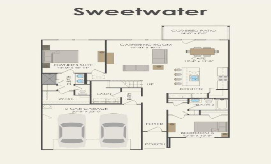 Pulte Homes, Sweetwater floor plan