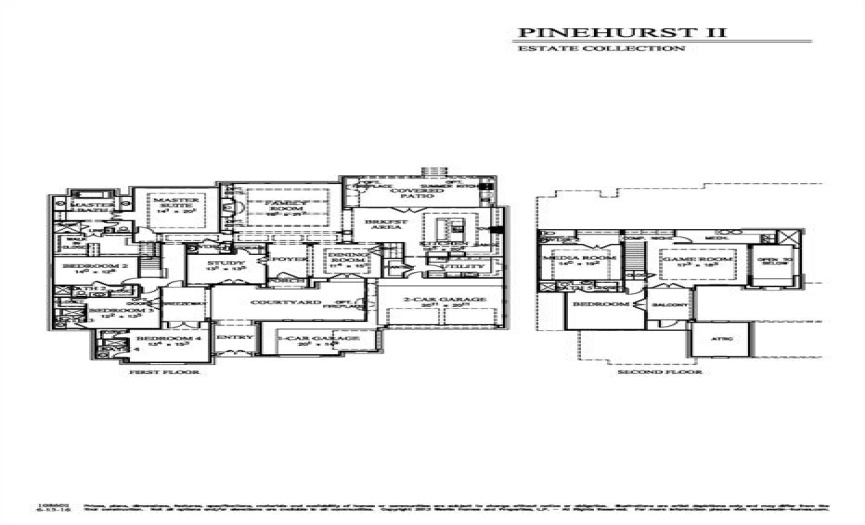 Illustration of our Pinehurst II floorplan.