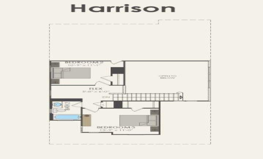 Pulte Homes, Harrison floor plan