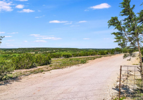 View of Balcones Canyonlands National Wildlife Refuge from the entrance to the property