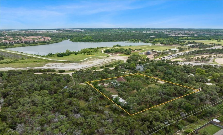 enjoy this one acre property in Cedar Park! property lines are approximate
