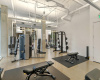 24 hour private gym, steps away from townhome