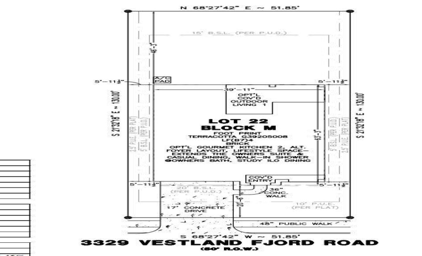 3329 Vestland Fjord preliminary plot plan