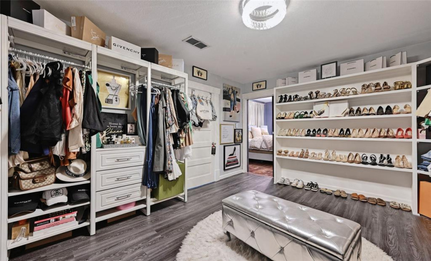 Fabulous built in storage and space for a dressing area