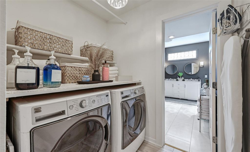 Refreshed laundry room 