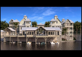 Rendition of the common area, pool, deeded boat slips, fitness center etc 