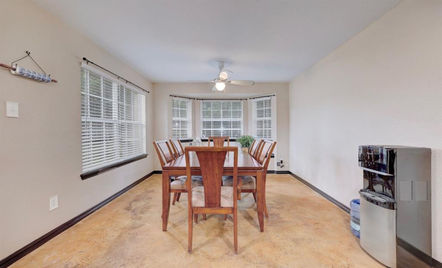 HUGE breakfast room lined with large windows. Ready for entertaining!