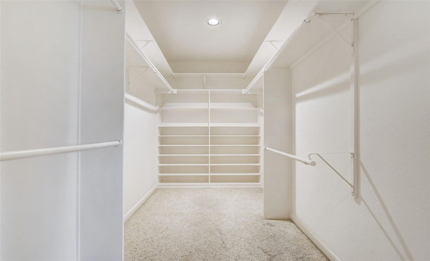 A very large primary bedroom closet was built in 2008, creating more than adequate space. 