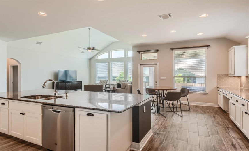 Wide open floor plan is perfect for entertaining family and friends.
