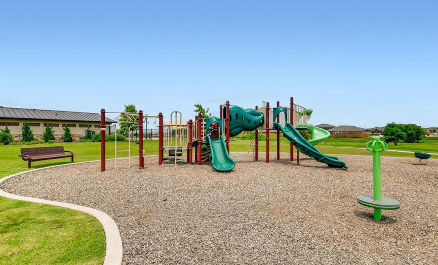 Community amenities include playgrounds, trails, pool and more!