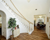 Lovely staircase & formal dining area