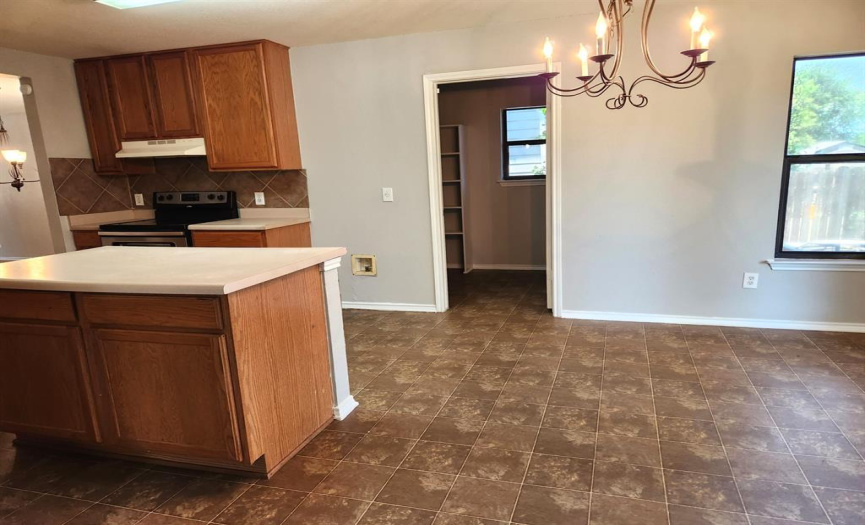 Large Pantry/ laundry room is handy right off the kitchen!