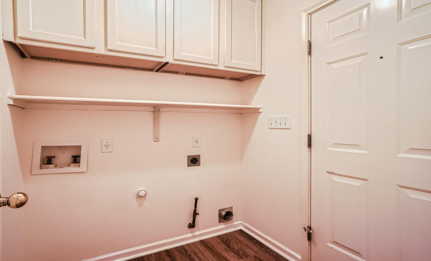 Utility Room for your washer and dryer (gas or electric).