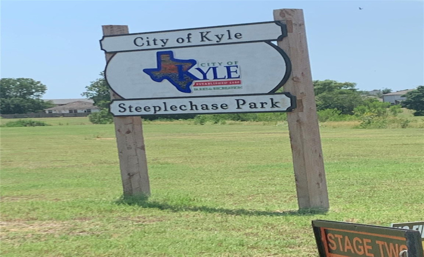 Welcome to Steeplechase Park--a City of Kyle park in the neighborhood