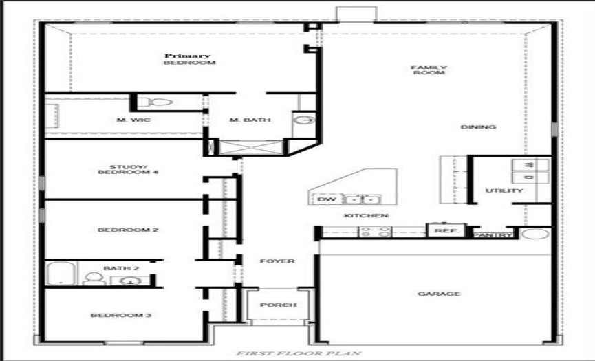 Builder floor plan - Independence model