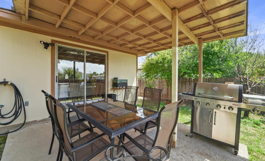 Large Covered Patio with Plenty of Space 