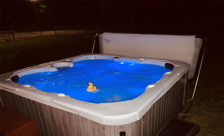 Hot tub is good for the bones!