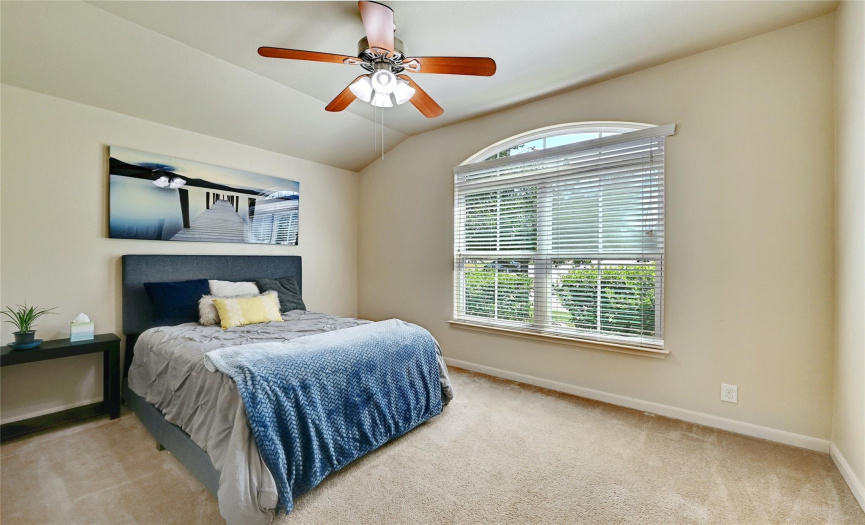 Guest room at the front with a great view and large window!