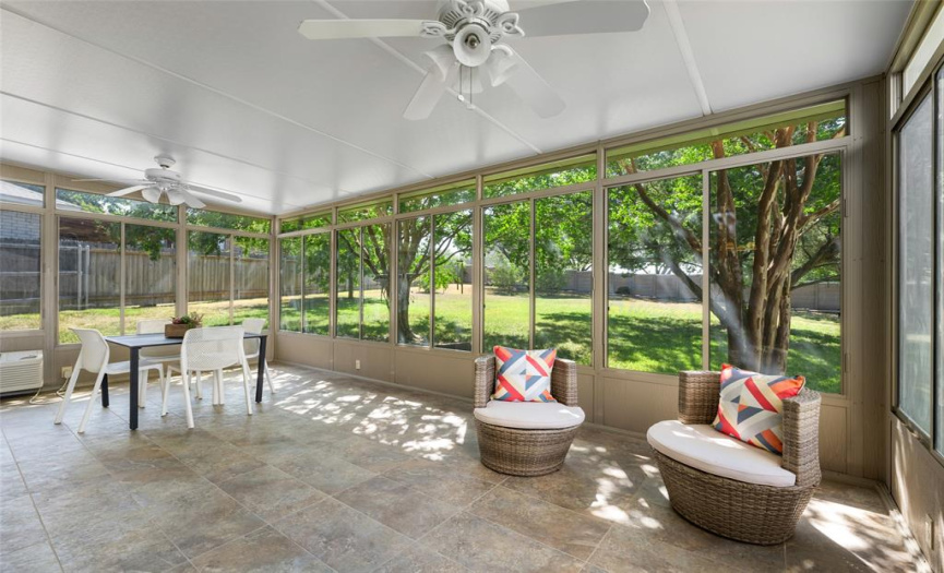 Enjoy an incredibly spacious, extremely rare sunroom that is BOTH air conditioned and heated - enviable space!