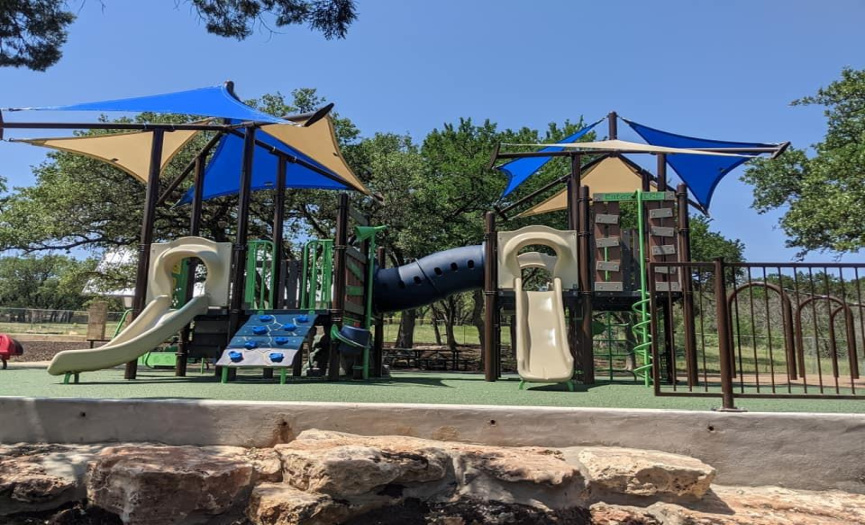 Newly renovated playground & pavilion