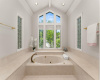 Relax in this jetted tub for utter enjoyment