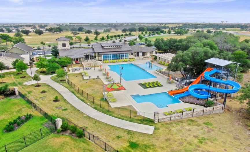 Residents enjoy Santa Rita Ranch’s incredible amenities including two resort-style pool complexes, awesome waterslides, a fitness center, and so much more! 