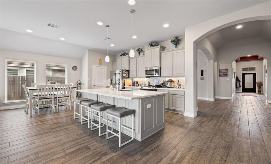 Entertaining will be a breeze with this awesome island kitchen and spacious dining area. 