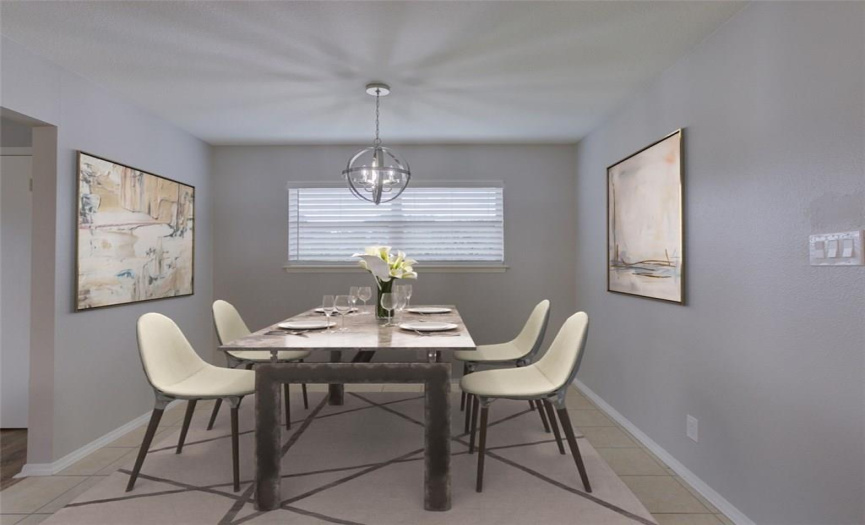 Dining space - *pic virtually staged* SIDE A