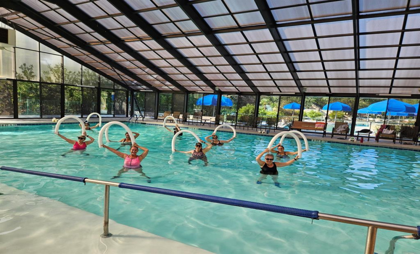 Pool activities at Sun City