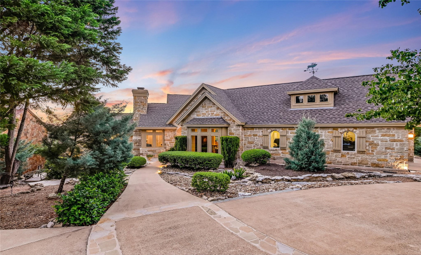 613 Wesley Ridge Drive is located on the south shore of Lake Travis, at mile marker 46, within the gated waterfront community of Ridge Harbor on Lake Travis.