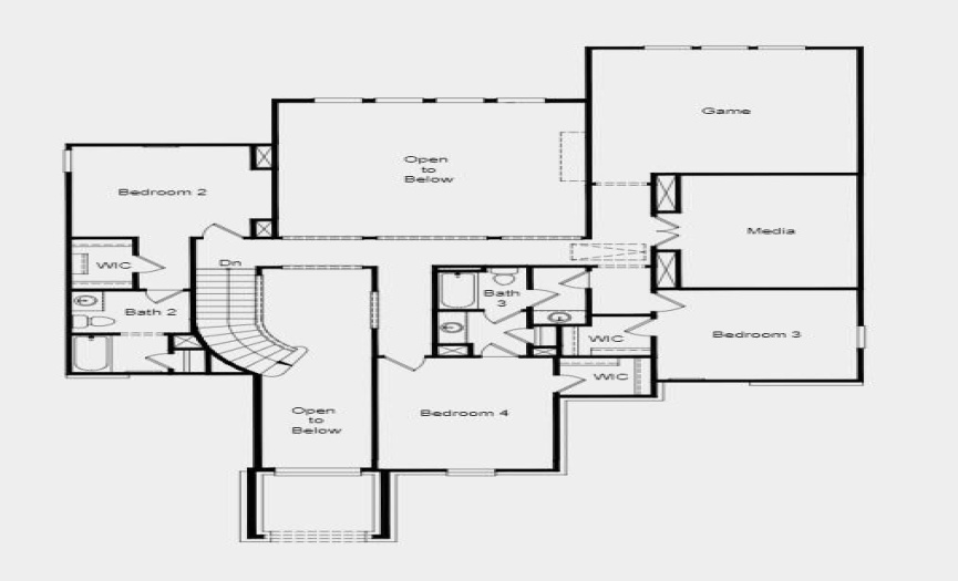 Structural options added include: Gourmet kitchen 2, bedroom 5 with bath 5, 15x8 sliding glass doors, fireplace, additional garage bay, 8' doors, drop-in tub at owner's bath, shower at bath 5, 8’ interior doors, pre-plumb for future water softener and laundry sink.