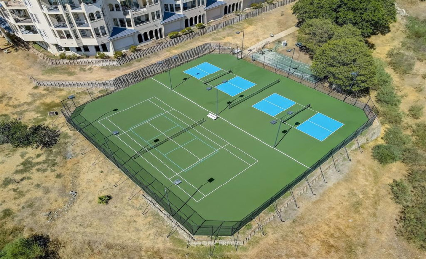 aerial of courts