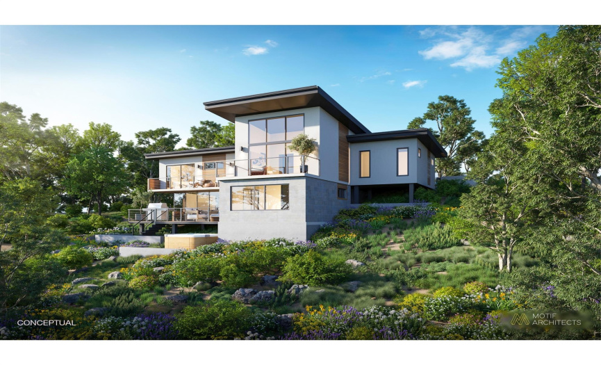 Conceptual Drawings Provided by Motif Architects of proposed home design