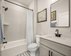 The well-appointed guest bathroom, designed with functionality and style in mind.