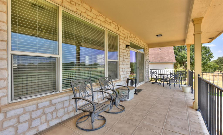 Fabulous Covered patio over looking the Legacy golf course