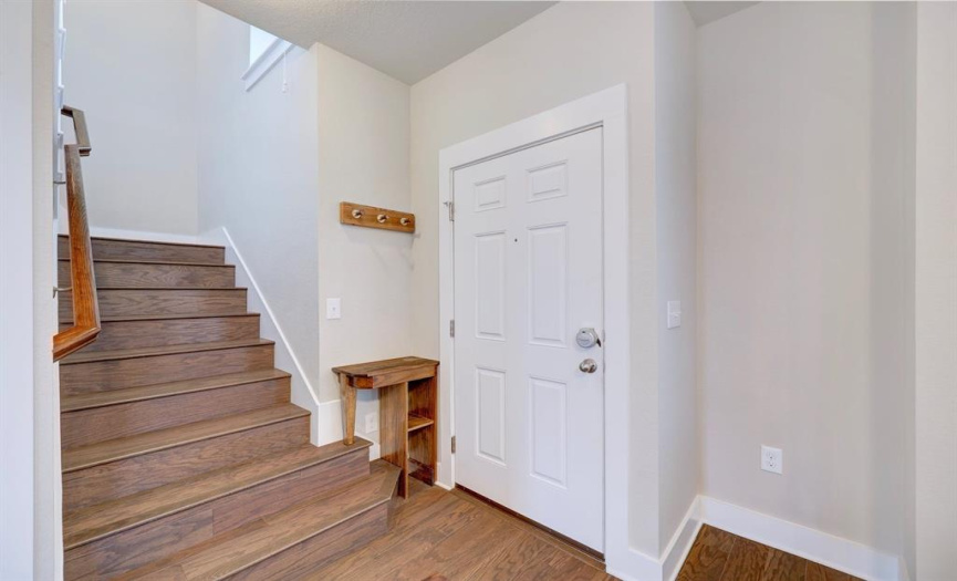 entry way and stairs