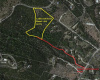 Aerial View showing Trails End access easement