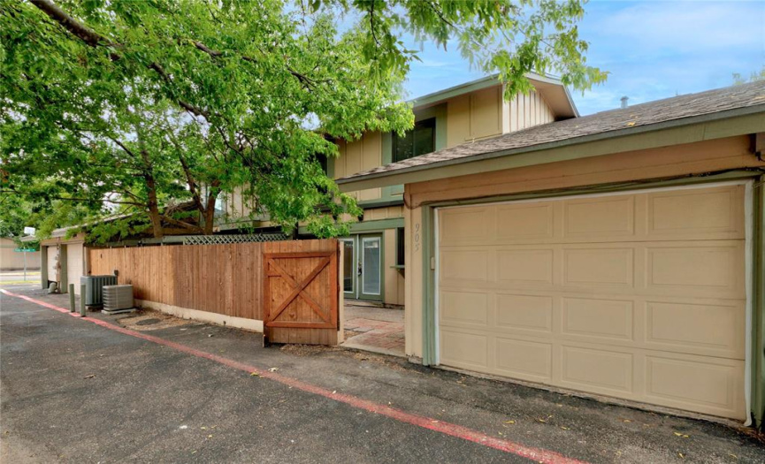 The home comes with an enclosed one-car garage and an additional reserved parking spot.  The homeowner’s association manages the grounds so you don’t have to worry about lawn maintenance.