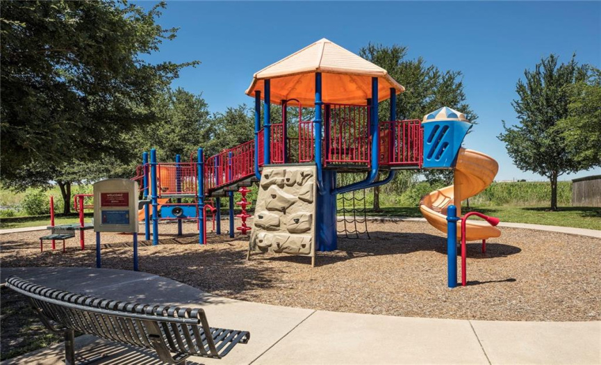 Spend time enjoying the great outdoors playing at the community park or exploring the vast open space and nature trails