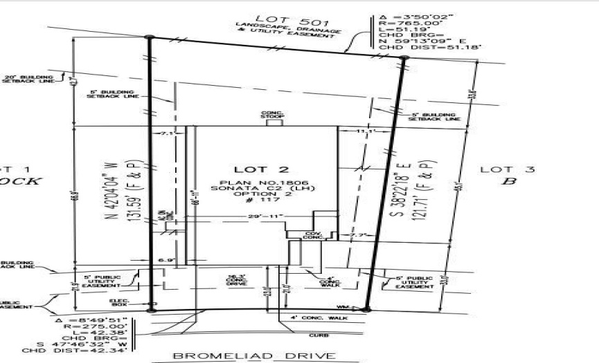 117 Bromeliad Drive preliminary plot plan