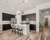 Beautiful modern kitchen with upgraded fixtures and hardware