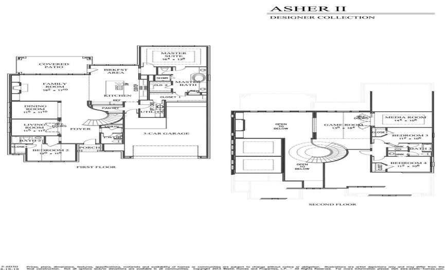 Illustration of our Asher II floorplan.