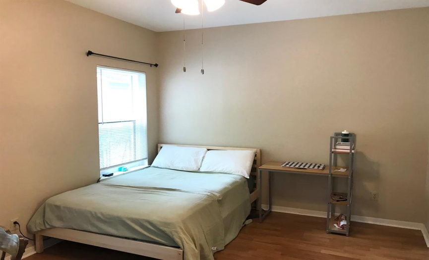 Typical bedroom, each unit is a 2 BD/2 BA plan.