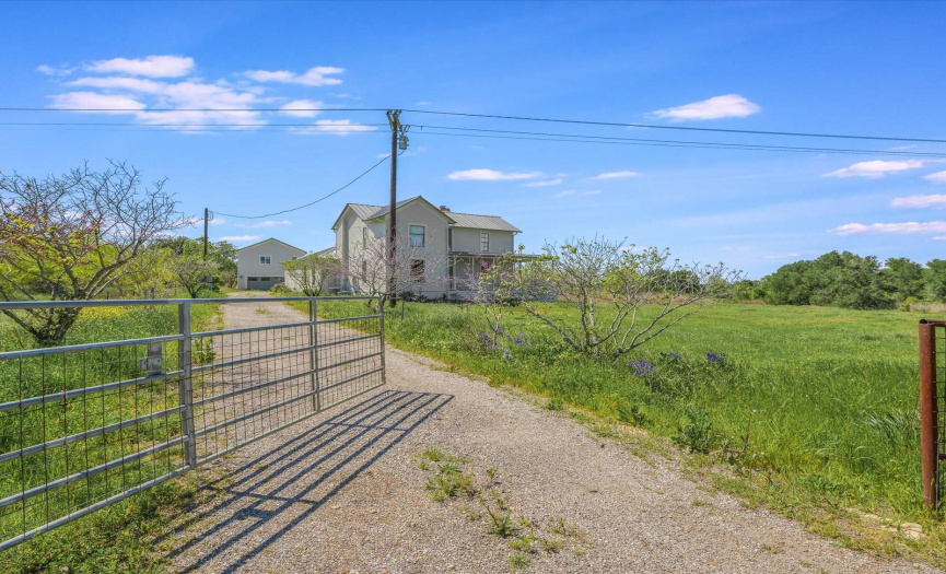 The property is gated, and fully fenced.