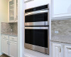 Built-in stainless steel microwave and oven