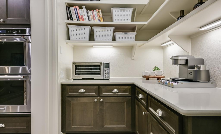 You will love the “working” pantry, and practical features of the kitchen.