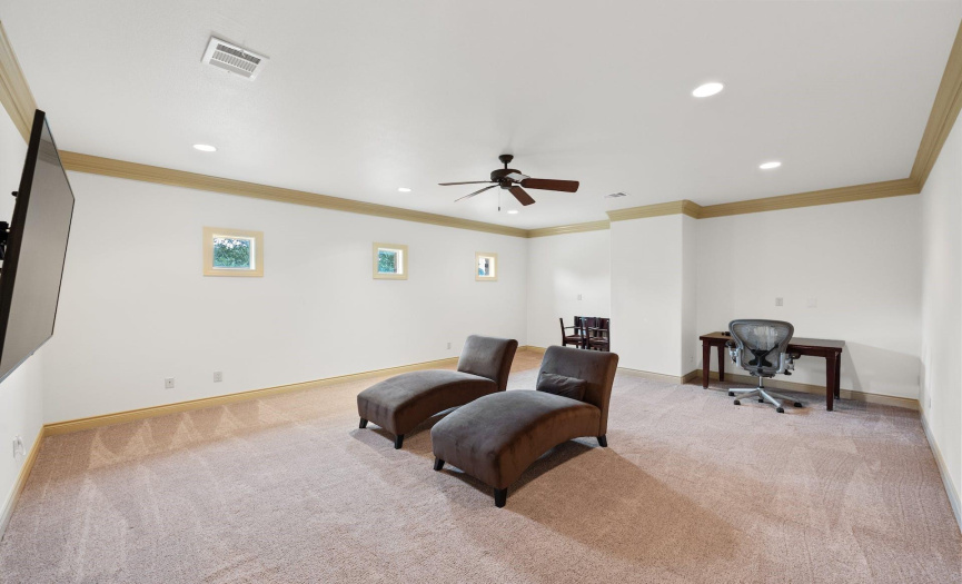 large game room upstairs