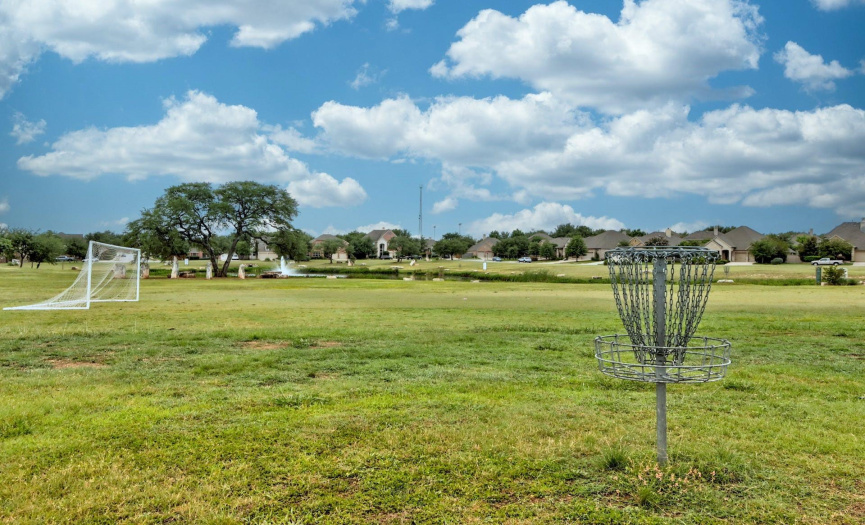 Disc Golf, flying a kite, just relaxing is easy at one of many Crystal Falls neighborhood amenities