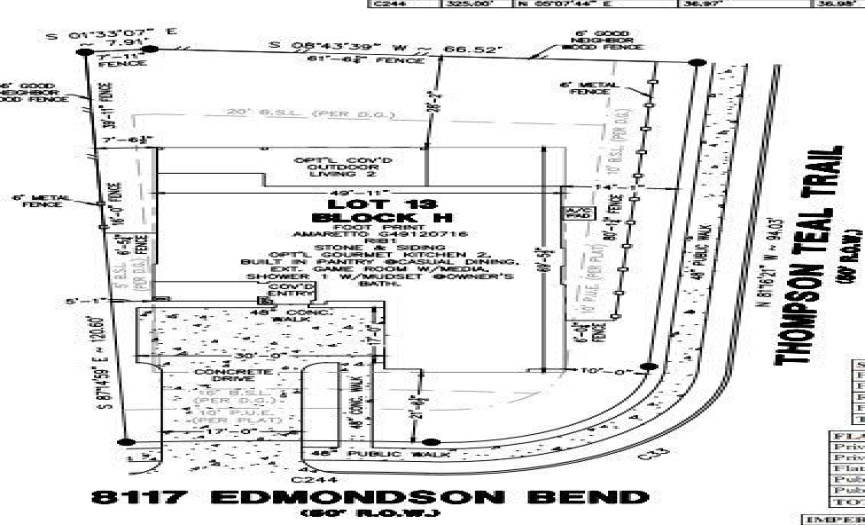 8117 Edmondson Bend ~ Plot Plan